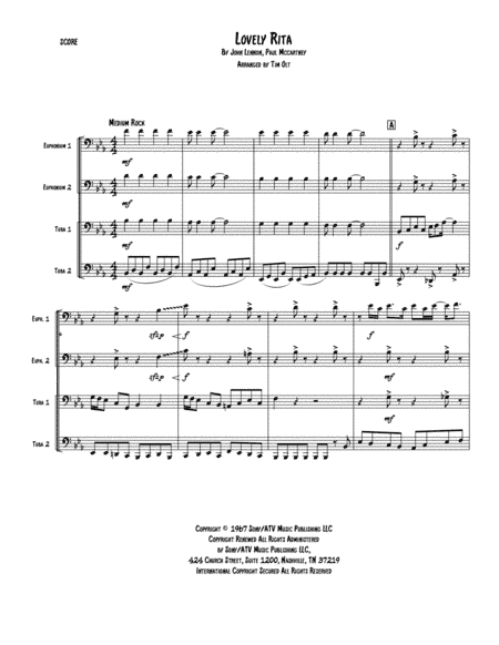 Lovely Rita (arr. Tim Olt)