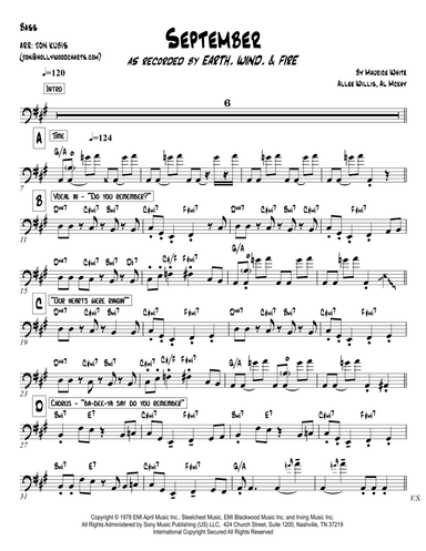September (arr. Jon Kubis)