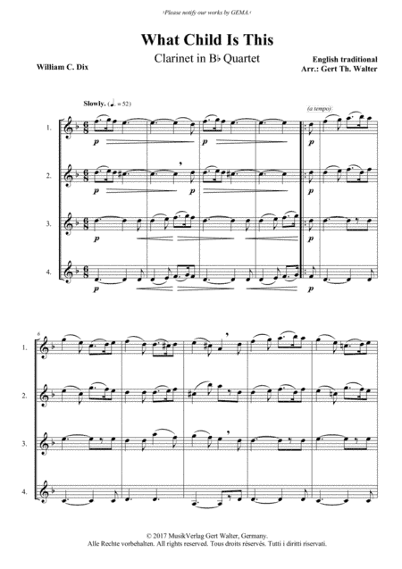What Child Is This (arr. Gert Th. Walter)
