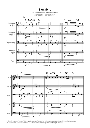 Blackbird (arr. Rodrigo Faleiros)