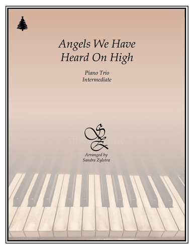 Angels We Have Heard On High (intermediate piano trio, 1 piano - 6 hands) (arr. Sandra Zylstra)