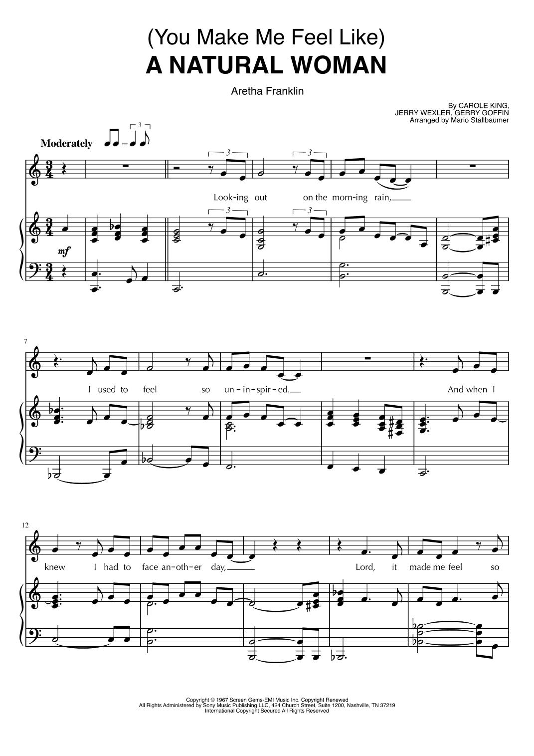 (you Make Me Feel Like) A Natural Woman (arr. Mario Stallbaumer)