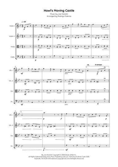 Howl's Moving Castle (arr. Rodrigo Faleiros)
