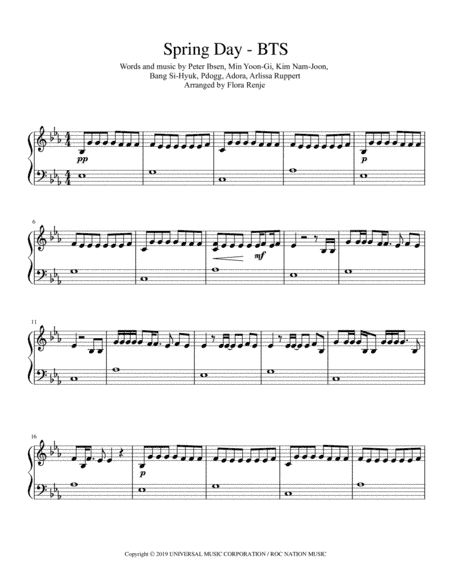 Spring Day (arr. Flora Prelore)