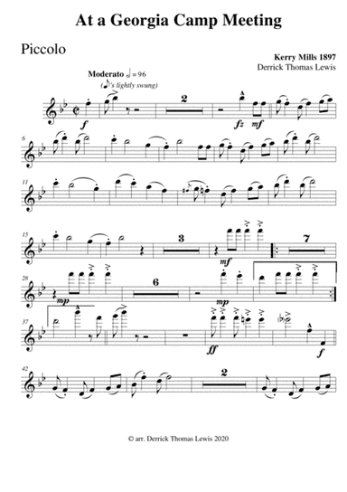 Classic Rag: At a Georgia Camp Meeting (arr. Derrick Thomas Lewis)