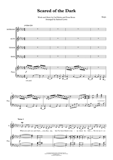 Scared Of The Dark (arr. Samuel Lewis)
