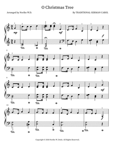 O Christmas tree (arr. Noriko W.D.)