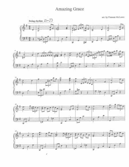 Amazing Grace (arr. Frances McLaren)