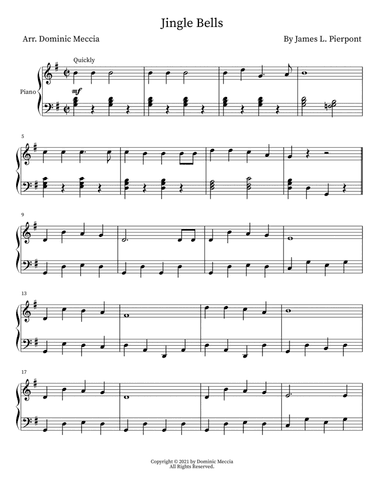 Jingle Bells (arr. Dominic Meccia)