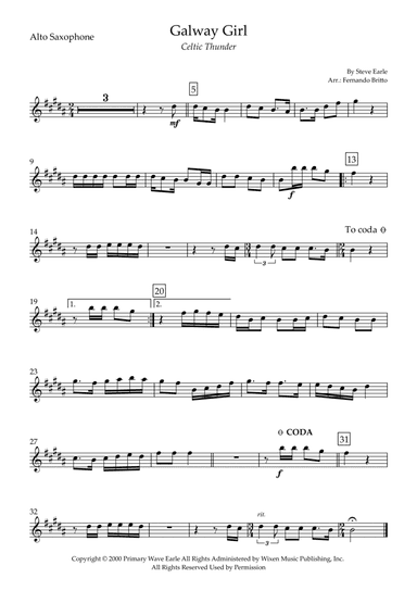 Galway Girl (arr. Fernando Britto)