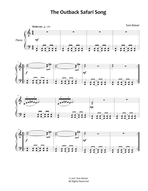 The Outback Safari Song