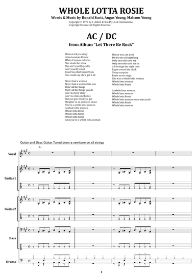 Whole Lotta Rosie (arr. from68)
