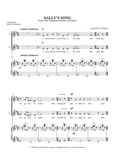 Sally's Song (arr. SCMusic)