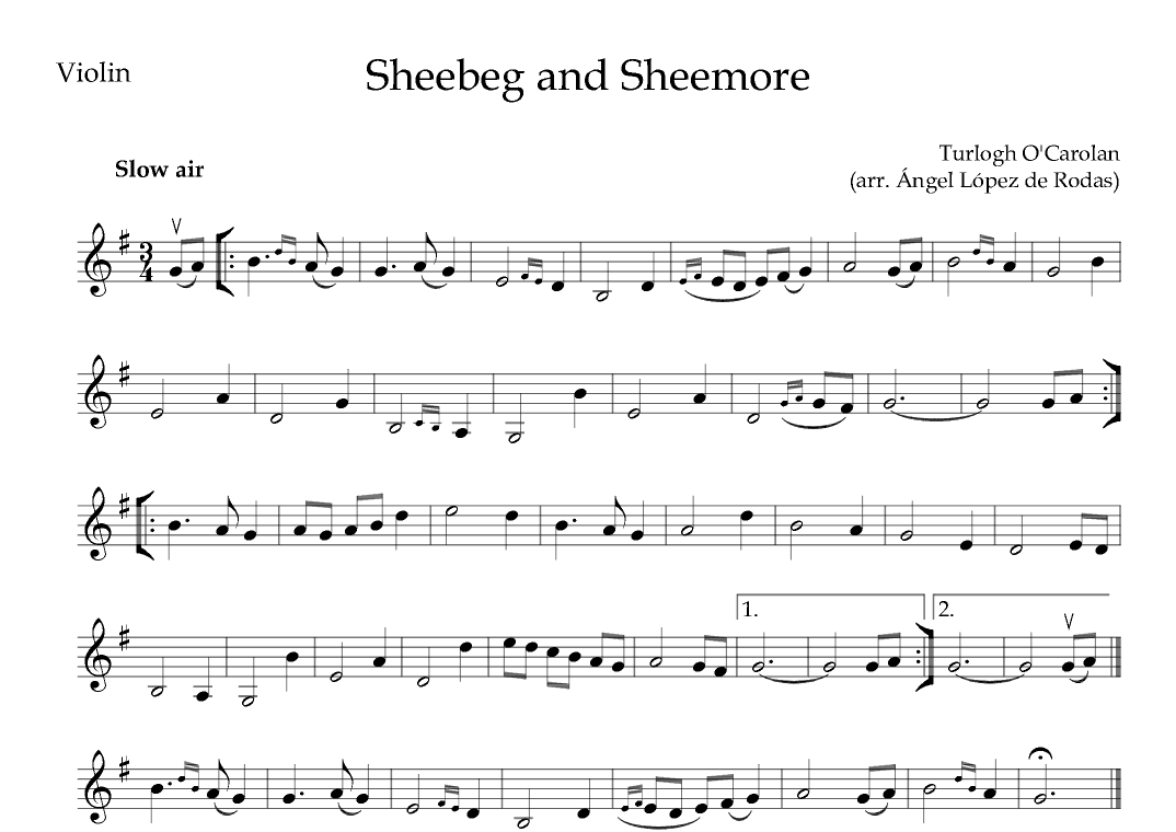 Sheebeg And Sheemore (arr. Ángel López de Rodas)