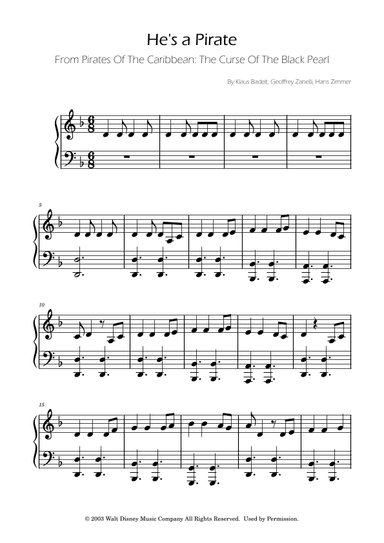 He's A Pirate (arr. Ygor Nunes)