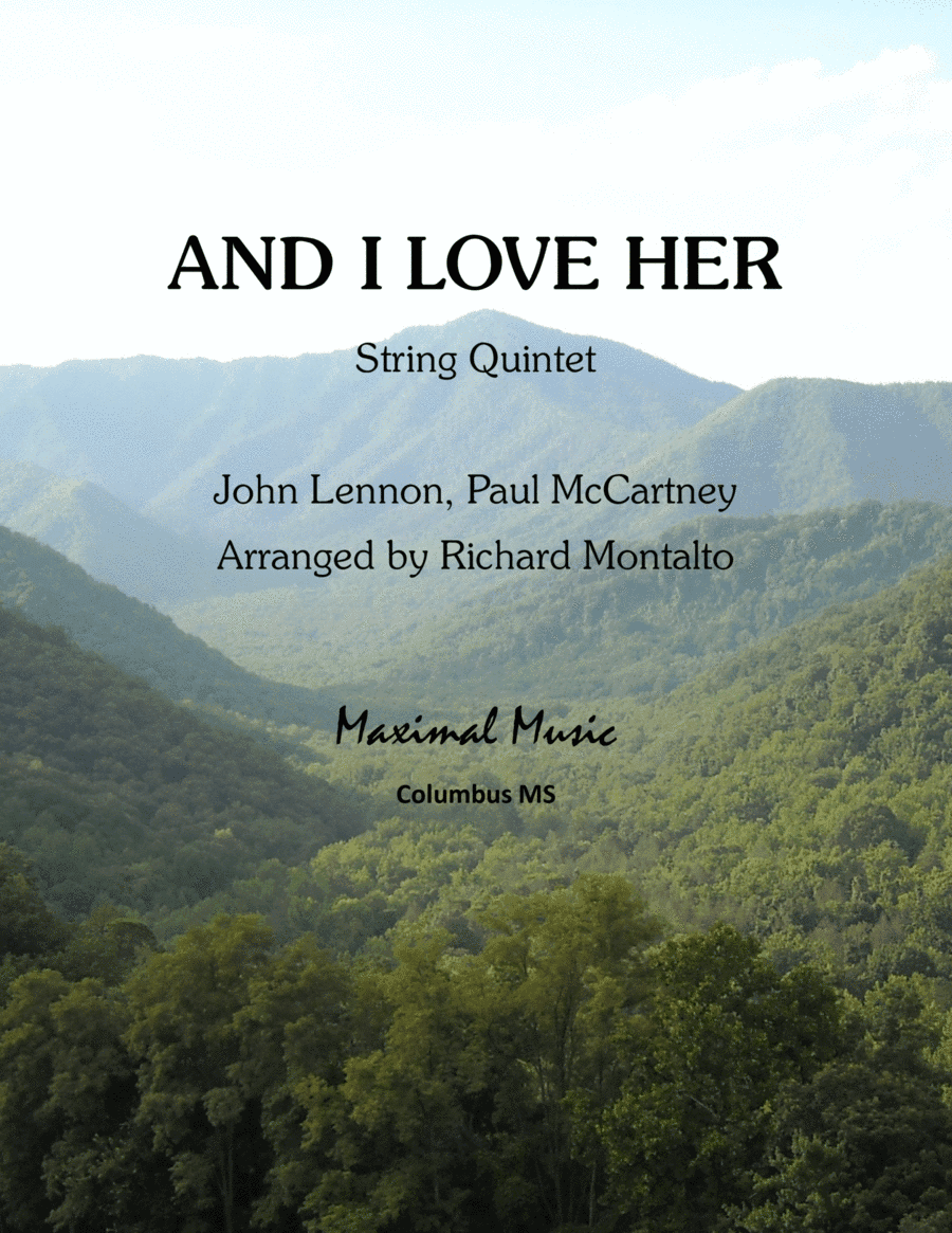 And I Love Her (arr. Richard Montalto)