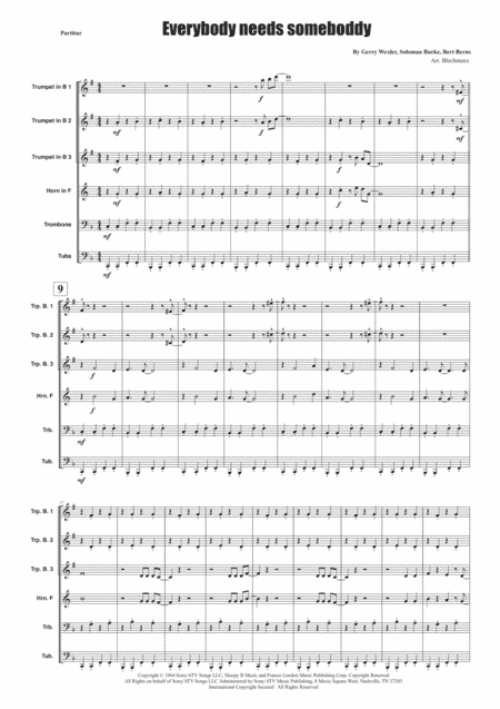 Everybody Needs Somebody To Love (arr. Blechmaxx)