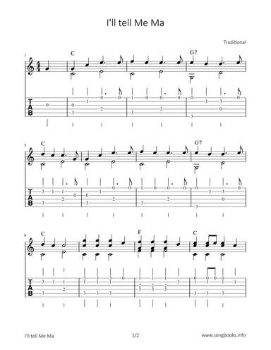 I`ll tell me Ma (arr. Bettina Schipp)