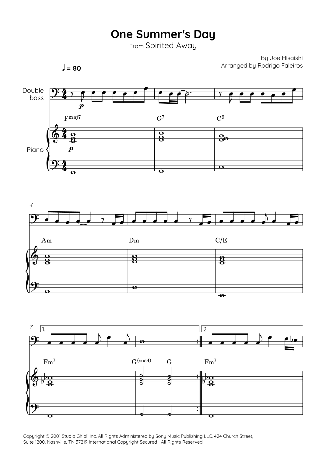 One Summer's Day (arr. Rodrigo Faleiros)