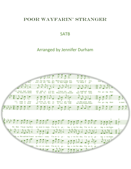 Poor Wayfarin' Stranger SATB (arr. Jennifer Durham)