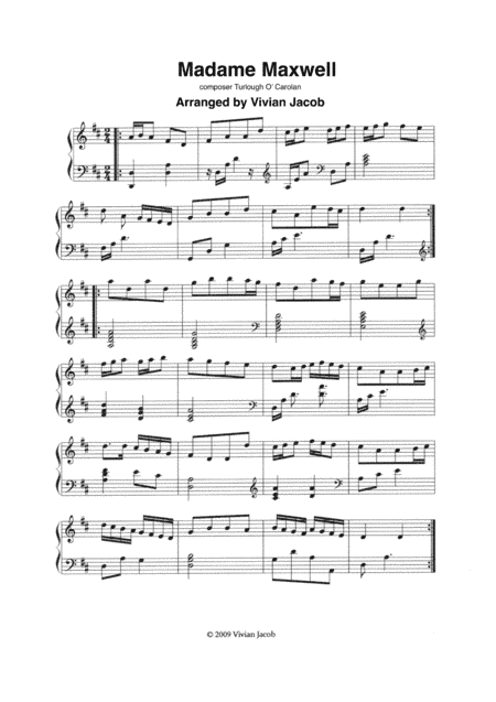 Madame Maxwell (arr. Vivian Jacob)