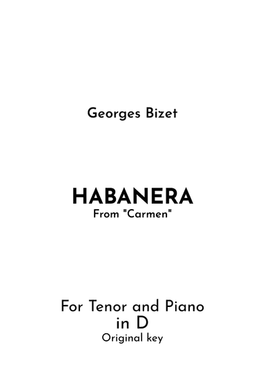 Habanera (arr. Jireh J.)
