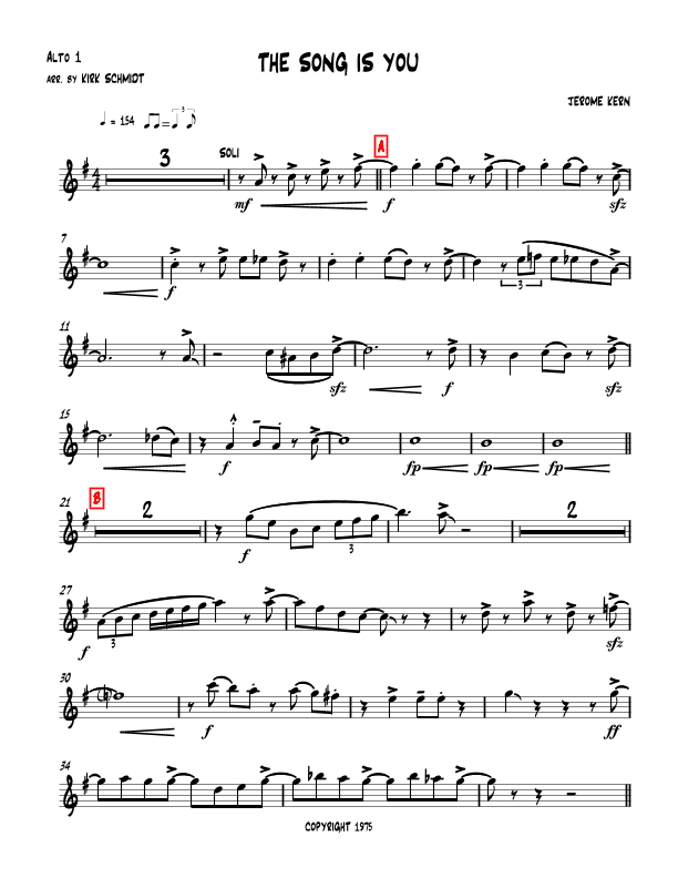 The Song Is You (arr. Kirk Schmidt)
