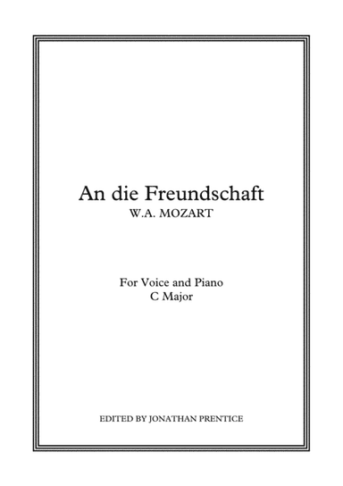 An die Freundschaft (C Major) (arr. Jonathan Prentice)
