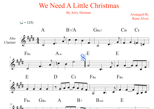 We Need A Little Christmas (arr. Rene Alves)