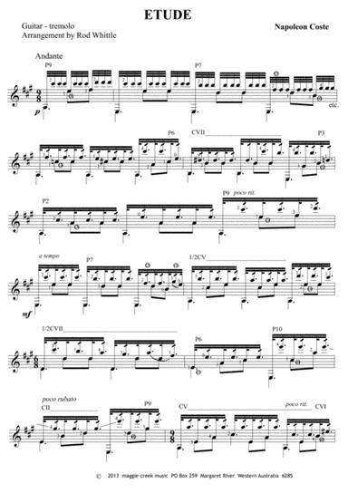 Etude (tremolo) (arr. Rod Whittle)