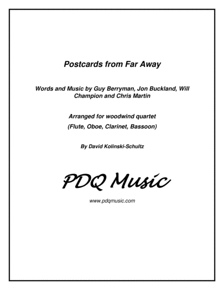 Postcards From Far Away (arr. David Kolinski-Schultz)