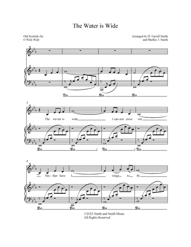 The Water is Wide Medium Low (arr. D. Farrell Smith and Shelley J. Smith)