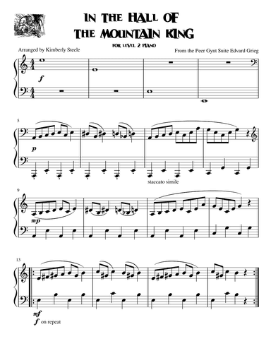 Best Recital: In The Hall of the Mountain King (arr. Kimberly Steele)