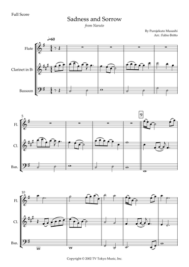 Sadness And Sorrow (arr. Fabio Britto)