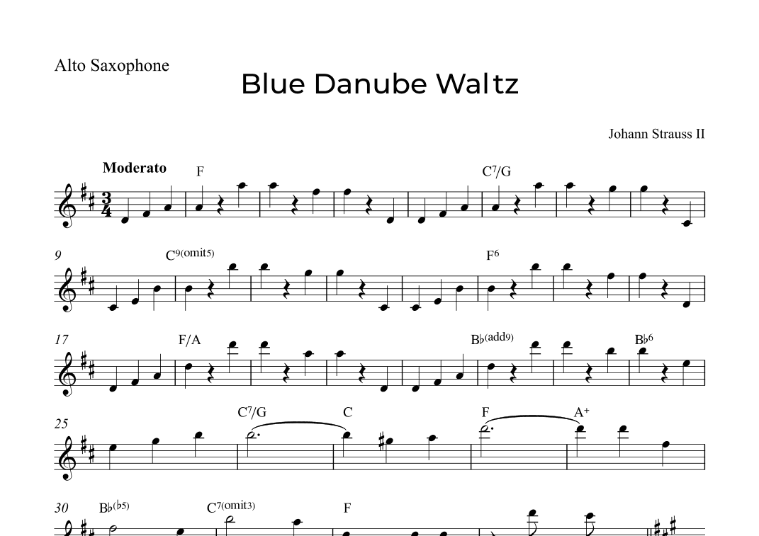 Blue Danube Waltz (arr. Alex Nunes Rodrigues)