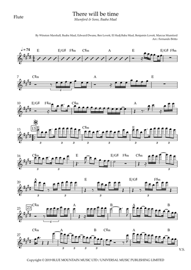 There Will Be Time (arr. Fernando Britto)