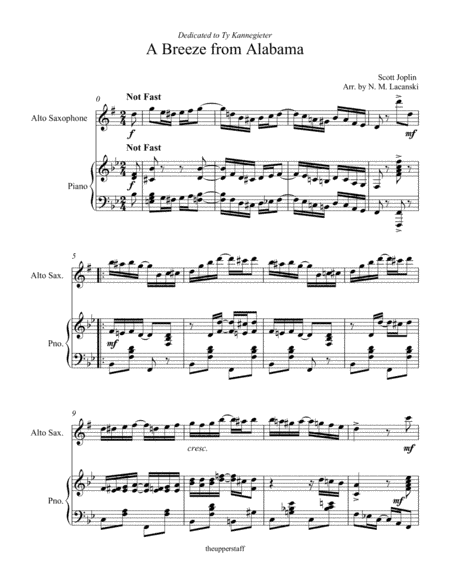 A Breeze from Alabama (arr. Nick Lacanski)