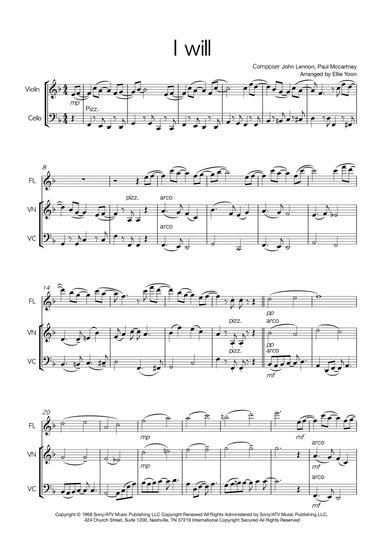 I Will (arr. Ellie Yoon)