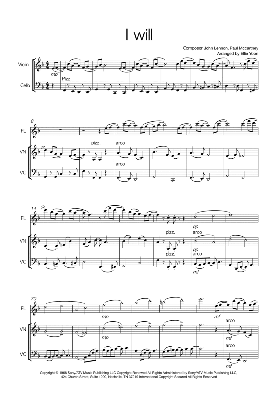 I Will (arr. Ellie Yoon)