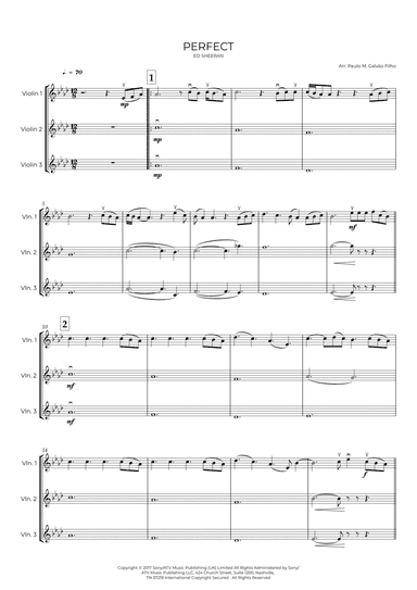 Perfect (arr. Paulo Galvão Filho)