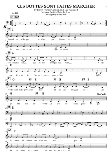 Ces Bottes Sont Faites Pour Marcher (arr. Rafael Reis)