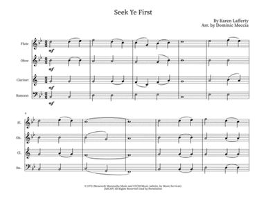 Seek Ye First (arr. Dominic Meccia)