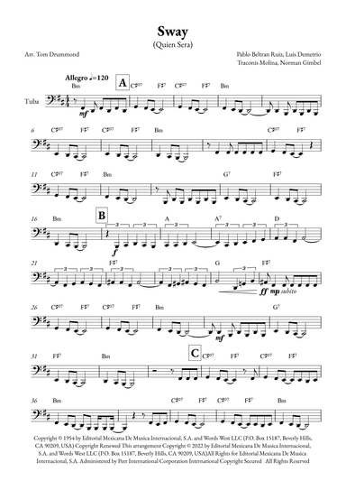 Sway (quien Sera) (arr. Tom Drummond)