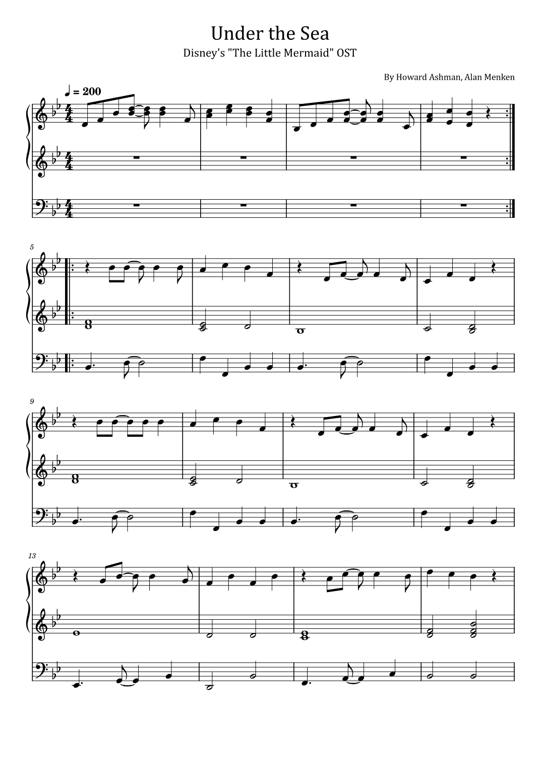 Under The Sea (arr. poon)
