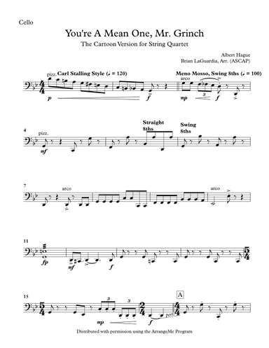 You're A Mean One, Mr. Grinch (arr. Brian LaGuardia)