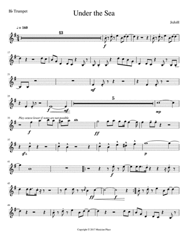 Under the Sea - Bb Trumpet