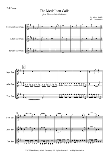 The Medallion Calls (arr. Fabio Britto)