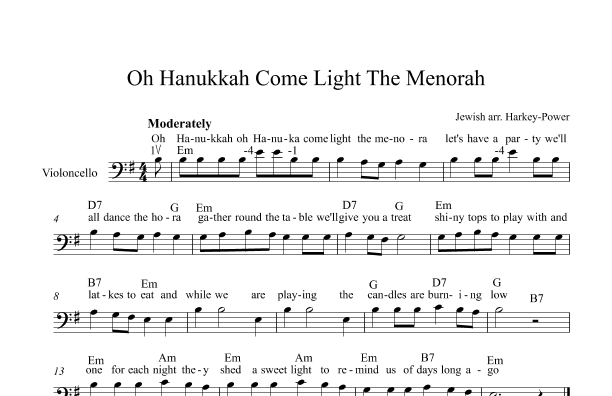 Hanukkah Oh Hanukkah (arr. Annie Harkey-Power)