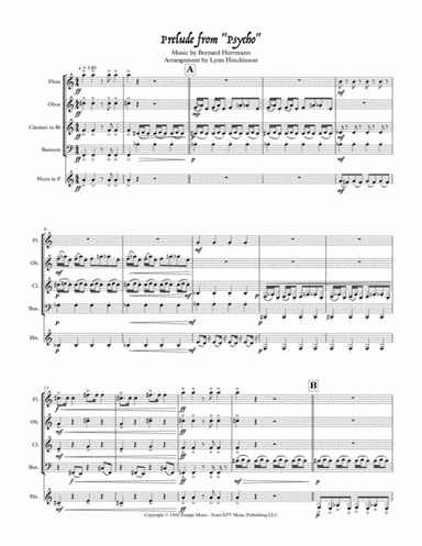 Psycho (prelude) (arr. Lynn Hutchinson)