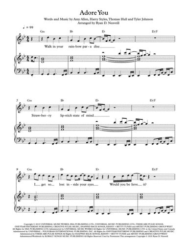 Adore You (arr. Ryan D. Neaveill)